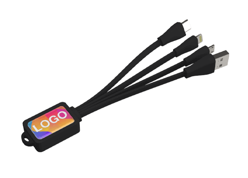 Multi - Logopainettu USB Kaapeli Mustekala