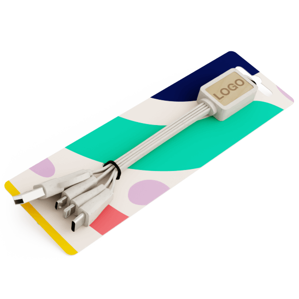 Multi Wood - Promotionaalinen USB-Johtokimppu
