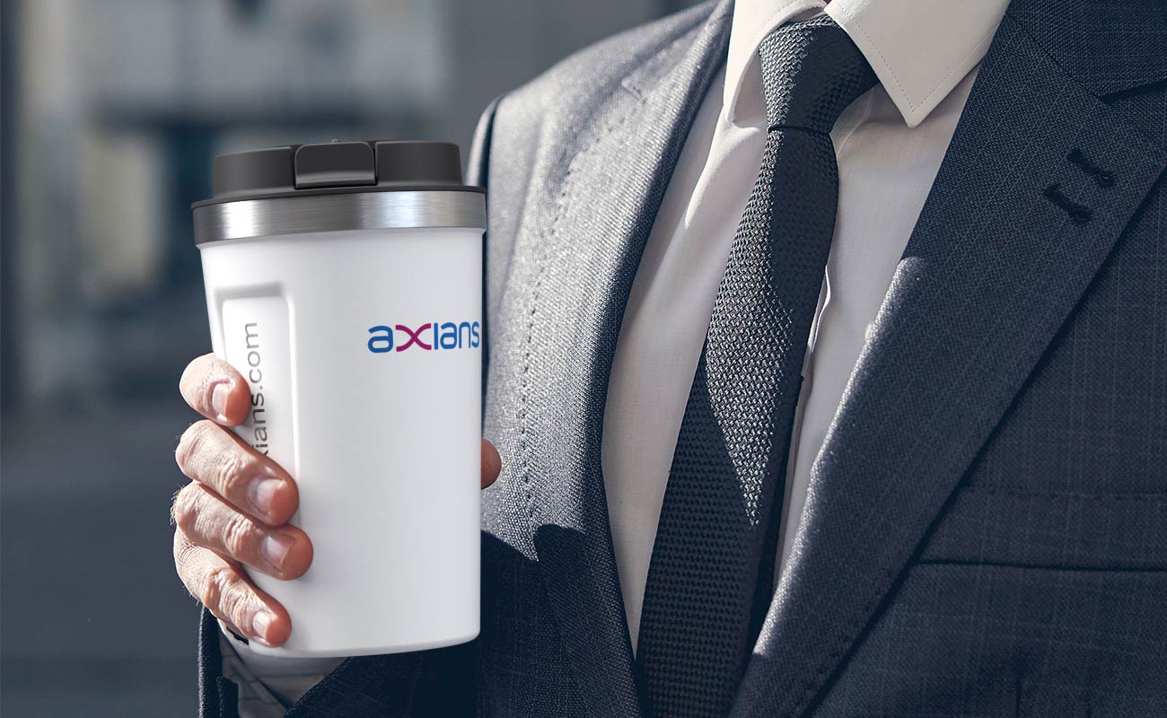 Aroma - Logopainettu kaksiseinäinen eristetty matkakuppi gallery thumbnail