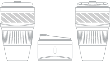 Matkakuppi  Silkkipainatus