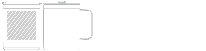 Matkakuppi  Silkkipainatus Matkakuppi  Silkkipainatus