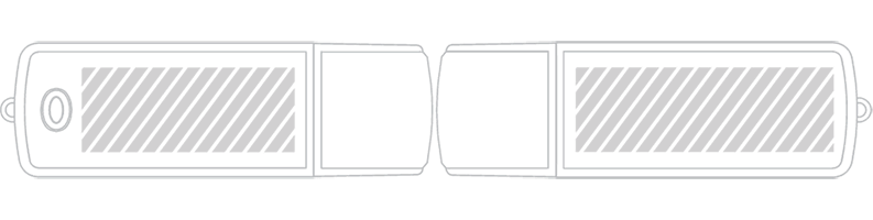 USB-muistitikku Silkkipainatus