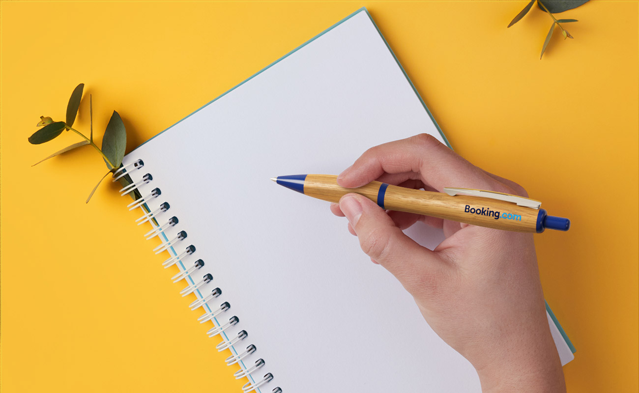 Contour - Mainoskynät bambusta logolla gallery thumbnail