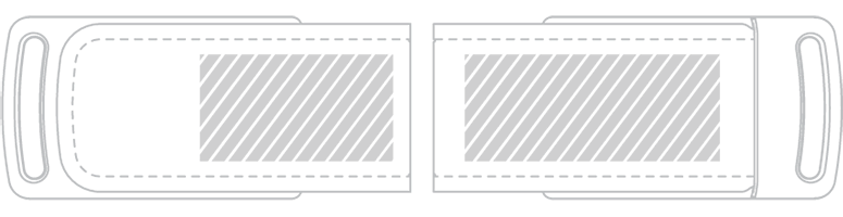 USB-muistitikku Silkkipainatus