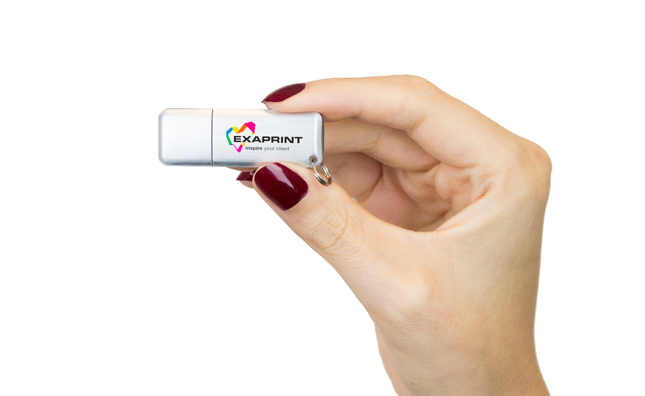 Halo - LED valollinen USB muistitikku logolla gallery thumbnail