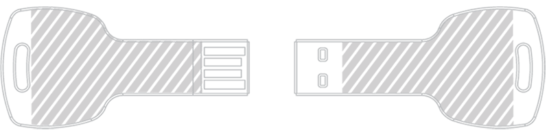 USB-muistitikku Laserkaiverrus