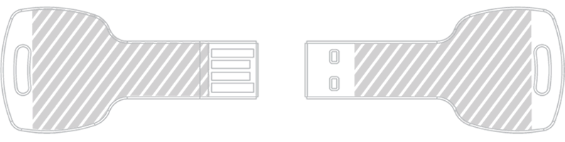 USB-muistitikku Laserkaiverrus