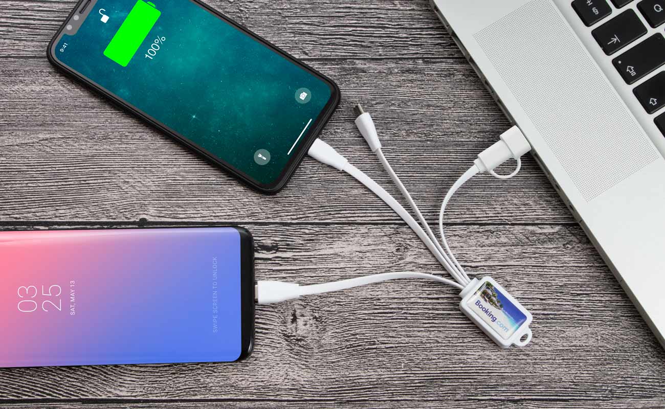Multi - Mustekala USB Kaapeli Logopainettu gallery thumbnail