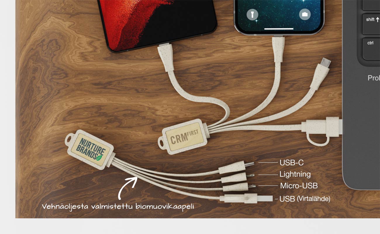 Multi Wood USB-kaapelissa