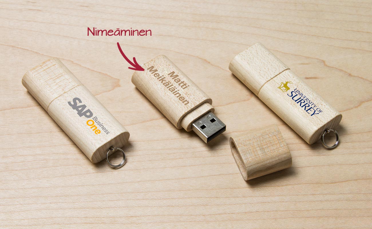 Nature - Puinen Kustomoitu USB
