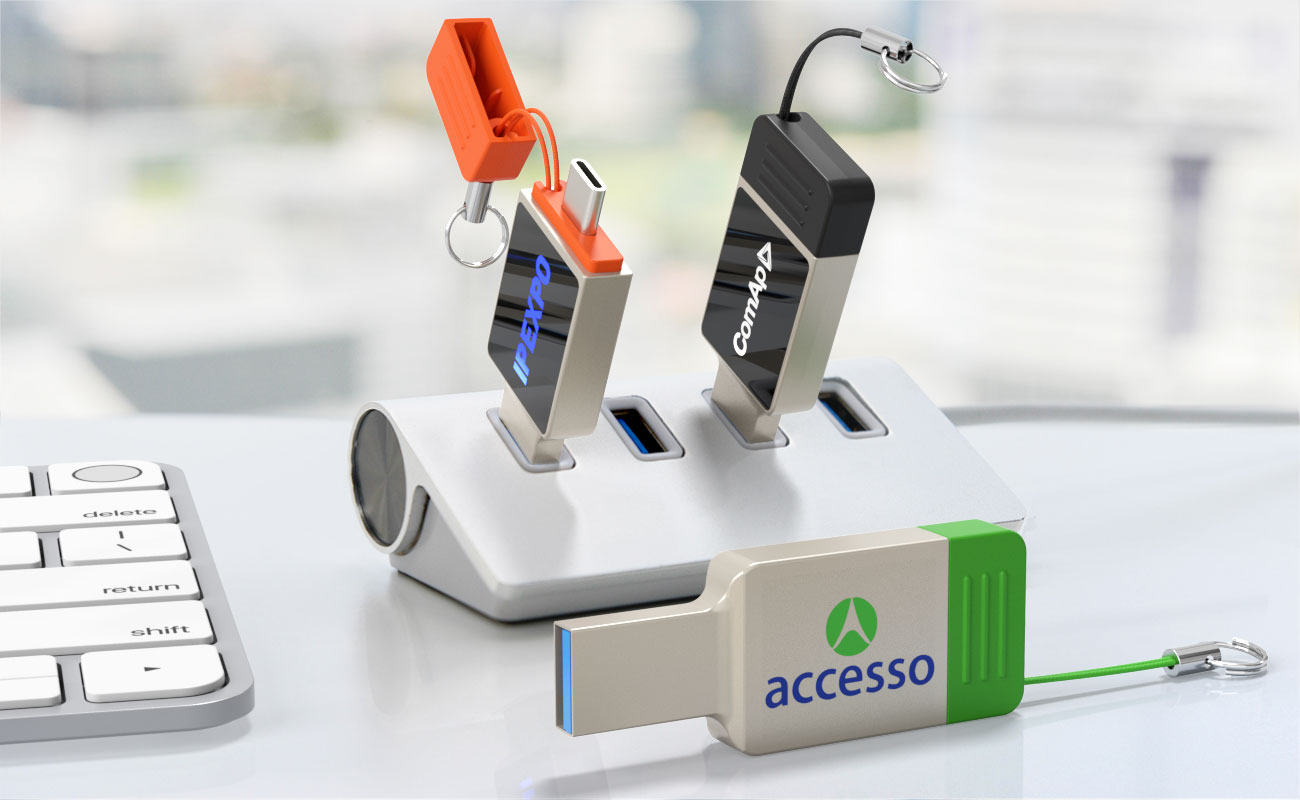 Neon - Muistitikut USB-C Logolla gallery thumbnail