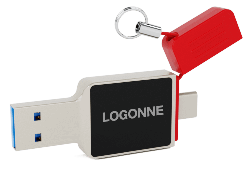 Neon - USB Muistitikku USB-C Omalla Logolla  Neon - USB Muistitikku USB-C Omalla Logolla