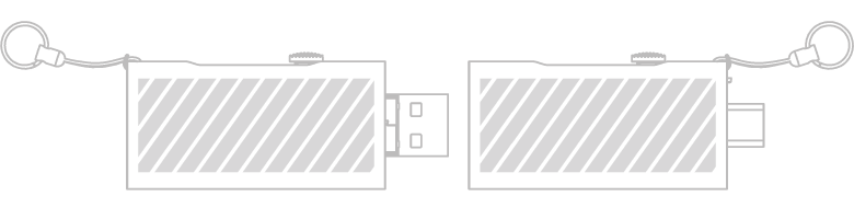 USB-muistitikku Silkkipainatus
