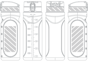 Shaker-pullo Silkkipainatus