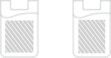 &Auml;lypuhelinlompakko Silkkipainatus