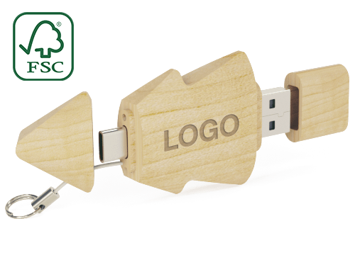 Tree Duo - USB-C Tikkuja Logolla Tree Duo - USB-C Tikkuja Logolla