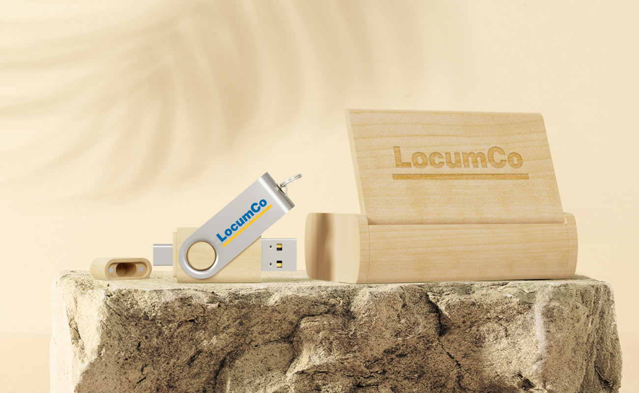 Twister Go Wood - Muistitikku USB-C Logolla Hinta  gallery thumbnail