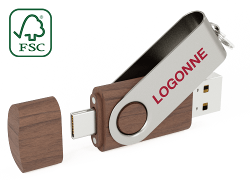 Twister Go Wood - USB-C Logo Twister Go Wood - USB-C Logo
