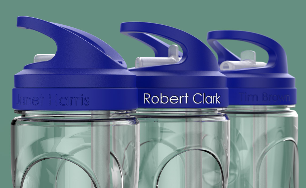 Wave - Painatettavat Muoviset juomapullot gallery thumbnail